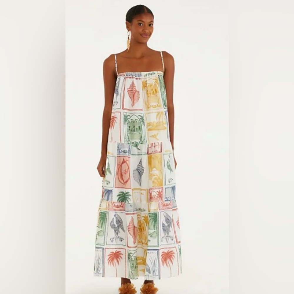 Multicolor Shell Print Dress
